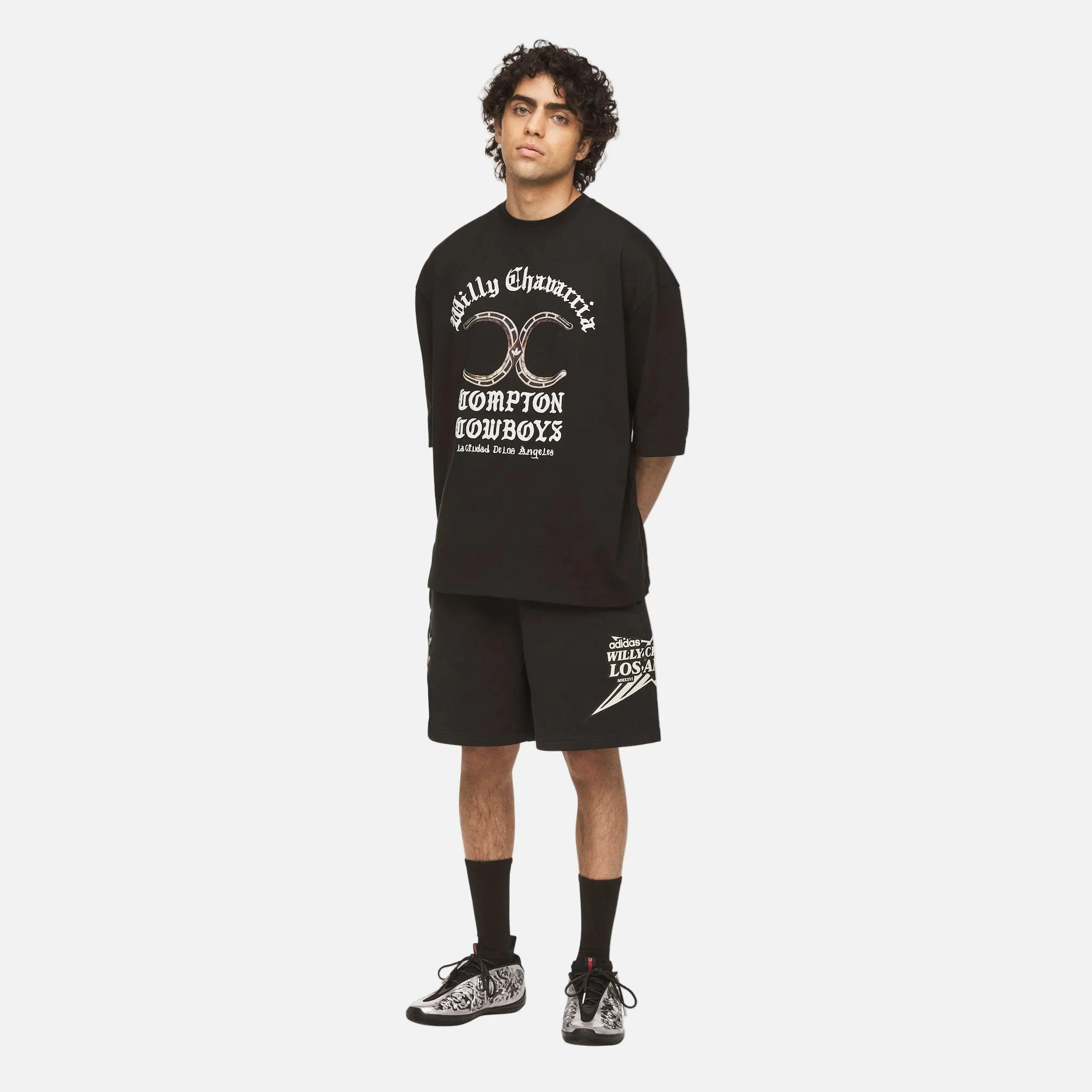 ADIDAS X WC COMPTON COWBOYS TEE - BLK - Image 3