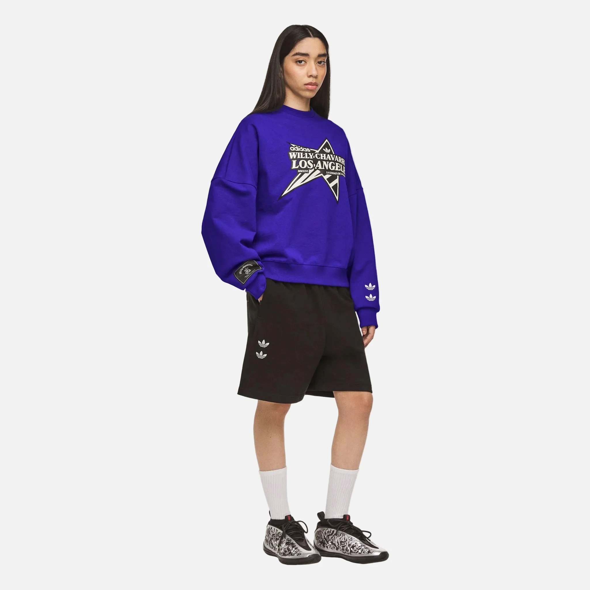 ADIDAS X WC STAR LOGO CREW NECK - BLU - Image 7