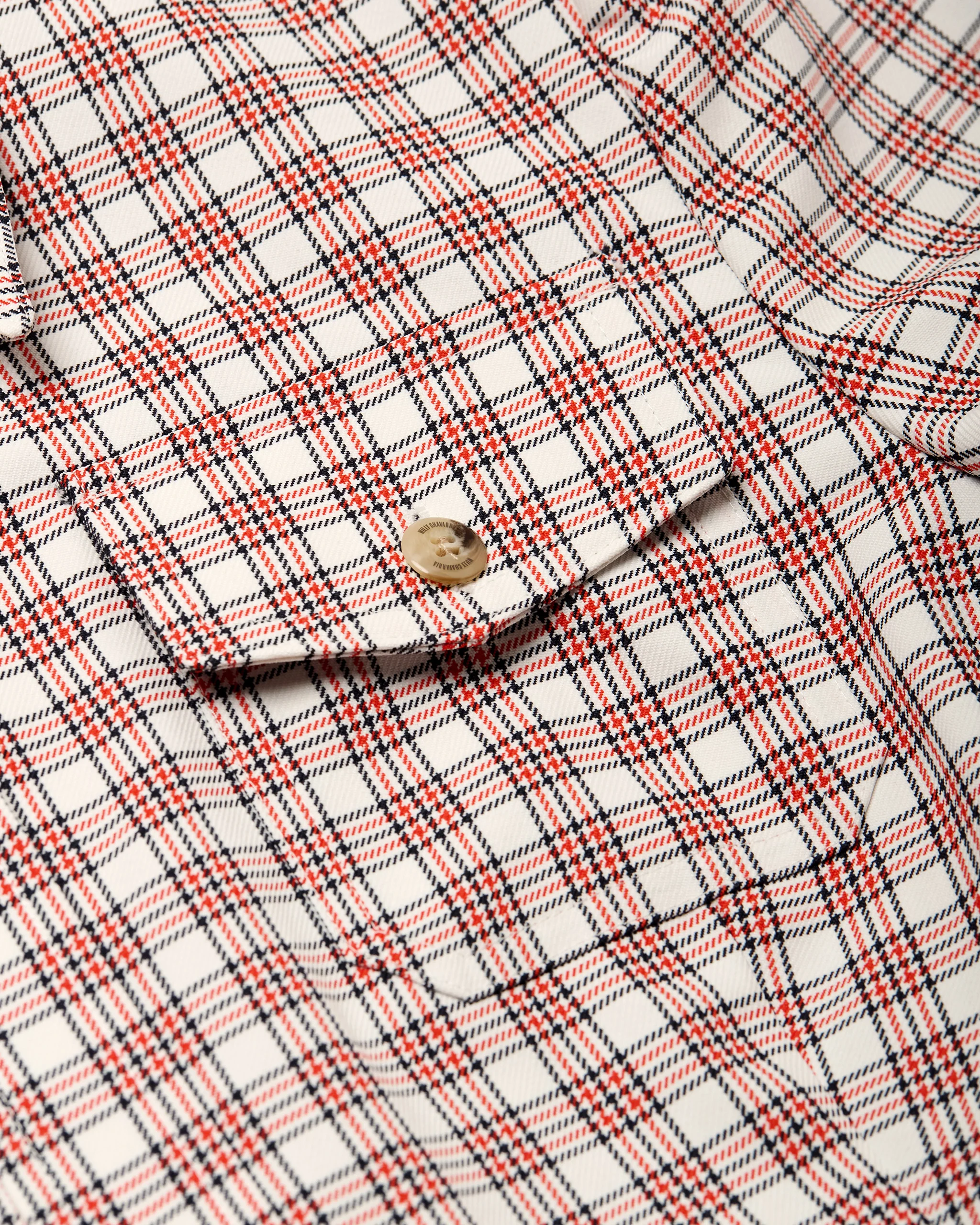 CHAVELA DRESS - RED/WHT PLAID - Image 4