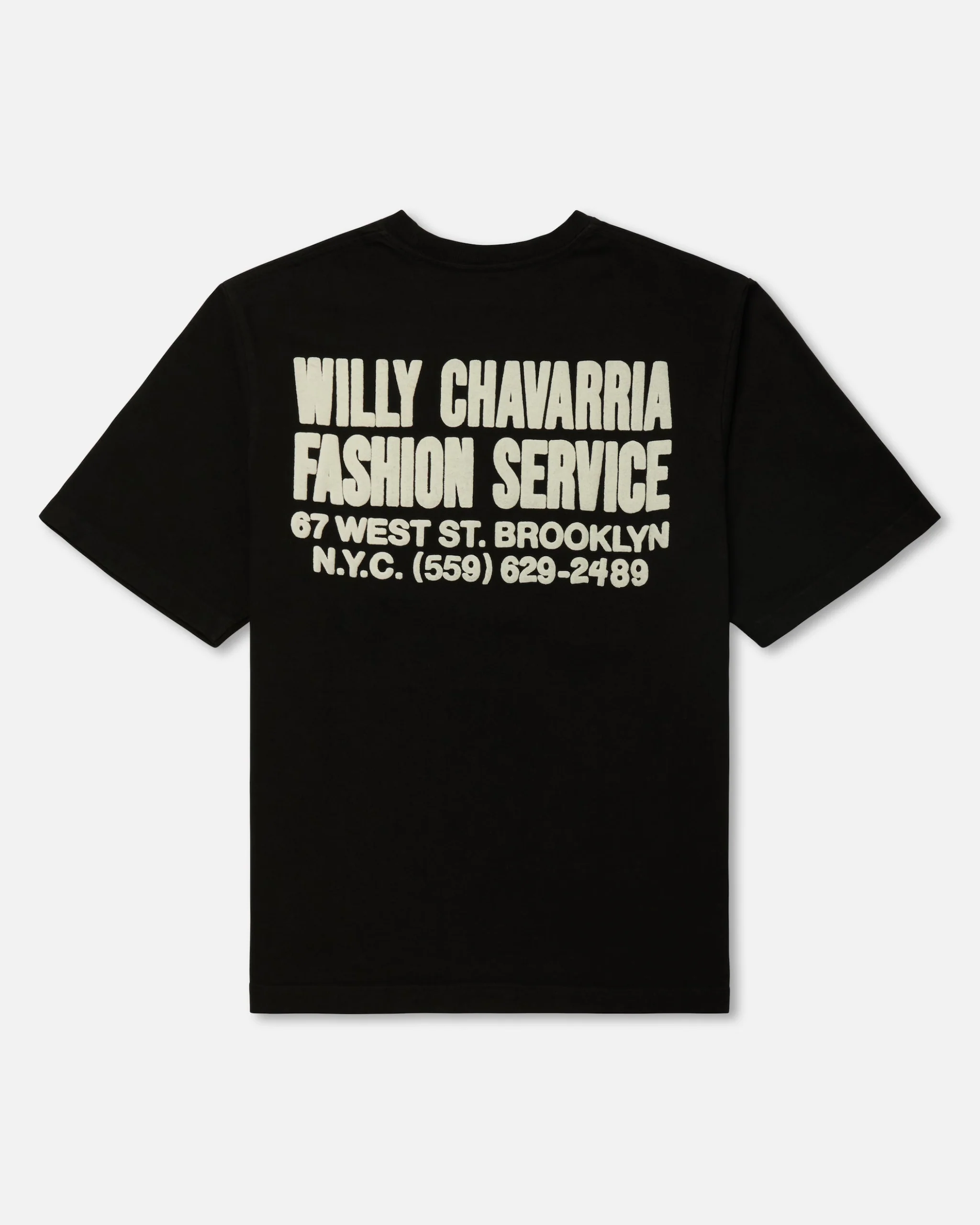 "FASHION SERVICES" - STANDARD TEE - BLACK - Image 2