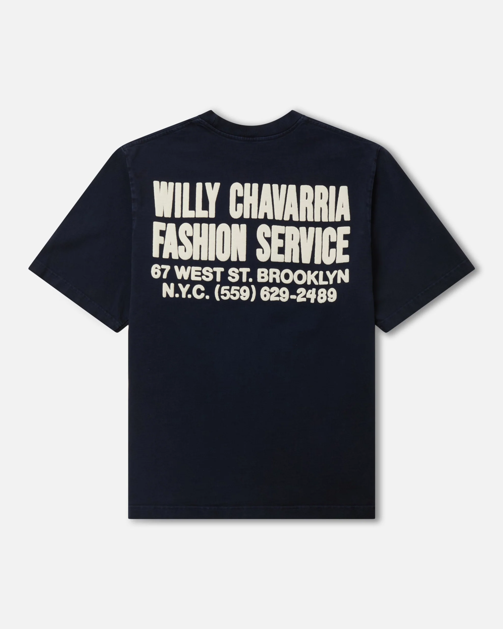 "FASHION SERVICES" - STANDARD TEE - PEACOAT - Image 2