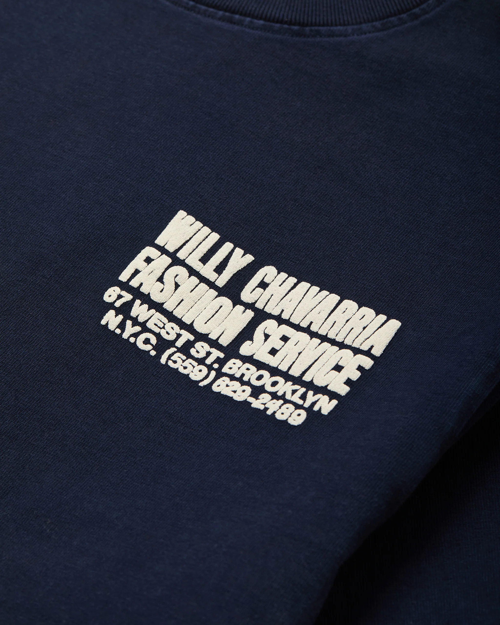 "FASHION SERVICES" - STANDARD TEE - PEACOAT - Image 3