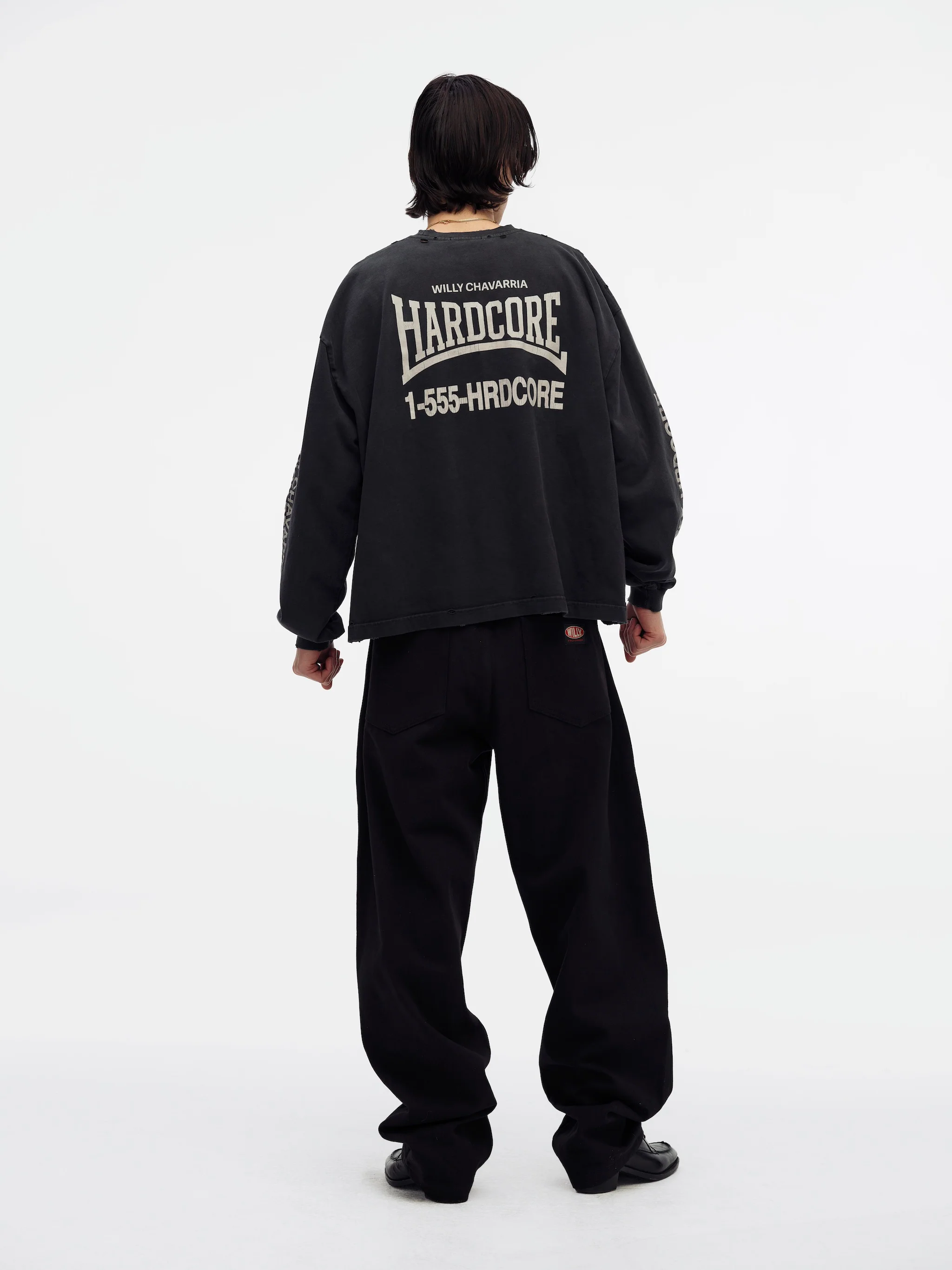 "HARDCORE" BUFFALO L/S TEE - BLACK BEAUTY - Image 5