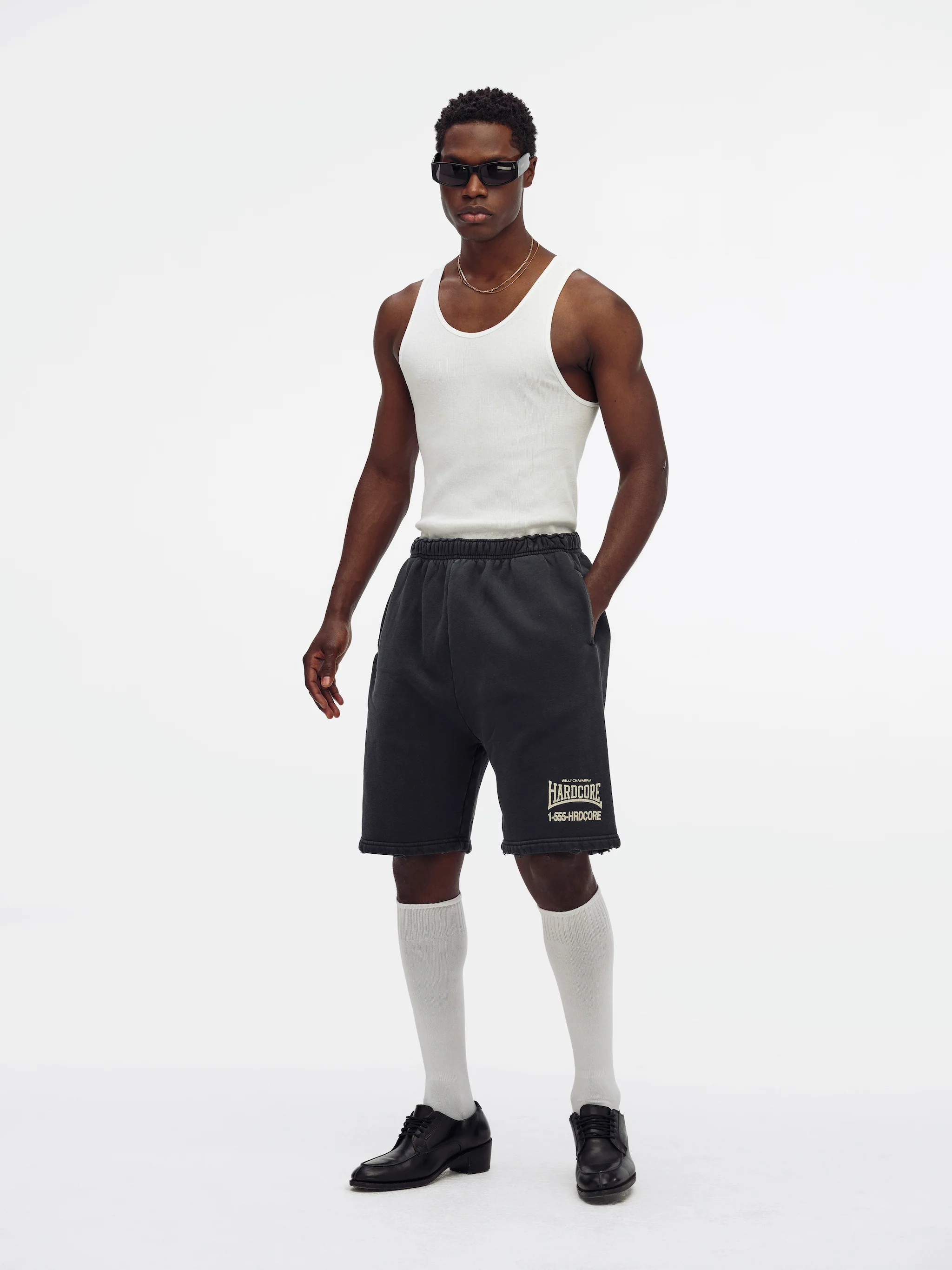 "HARDCORE" BUFFALO SWEATSHORT - BLACK BEAUTY - Image 3
