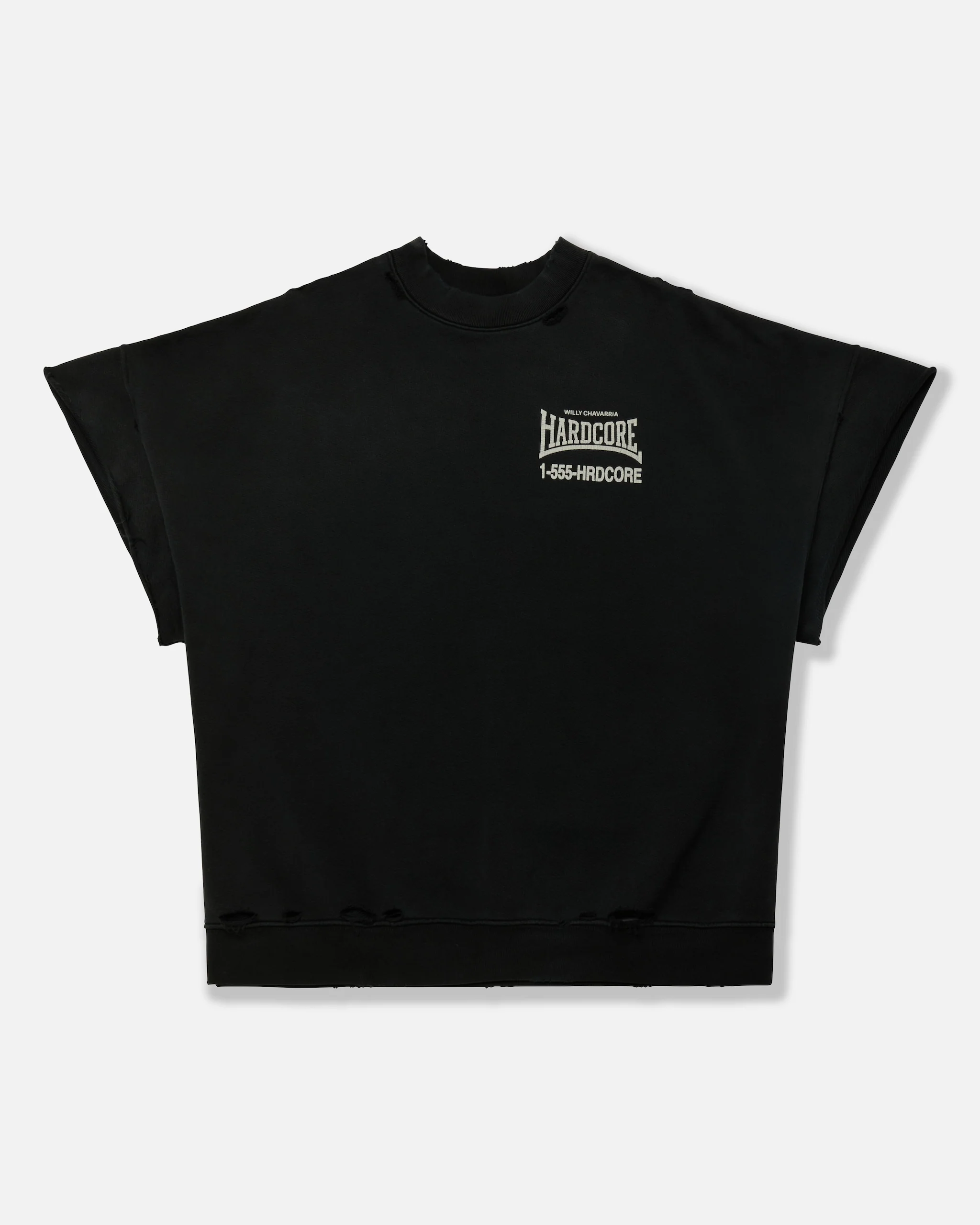 "HARDCORE" - MUSCLE TEE - BLACK BEAUTY - Image 2