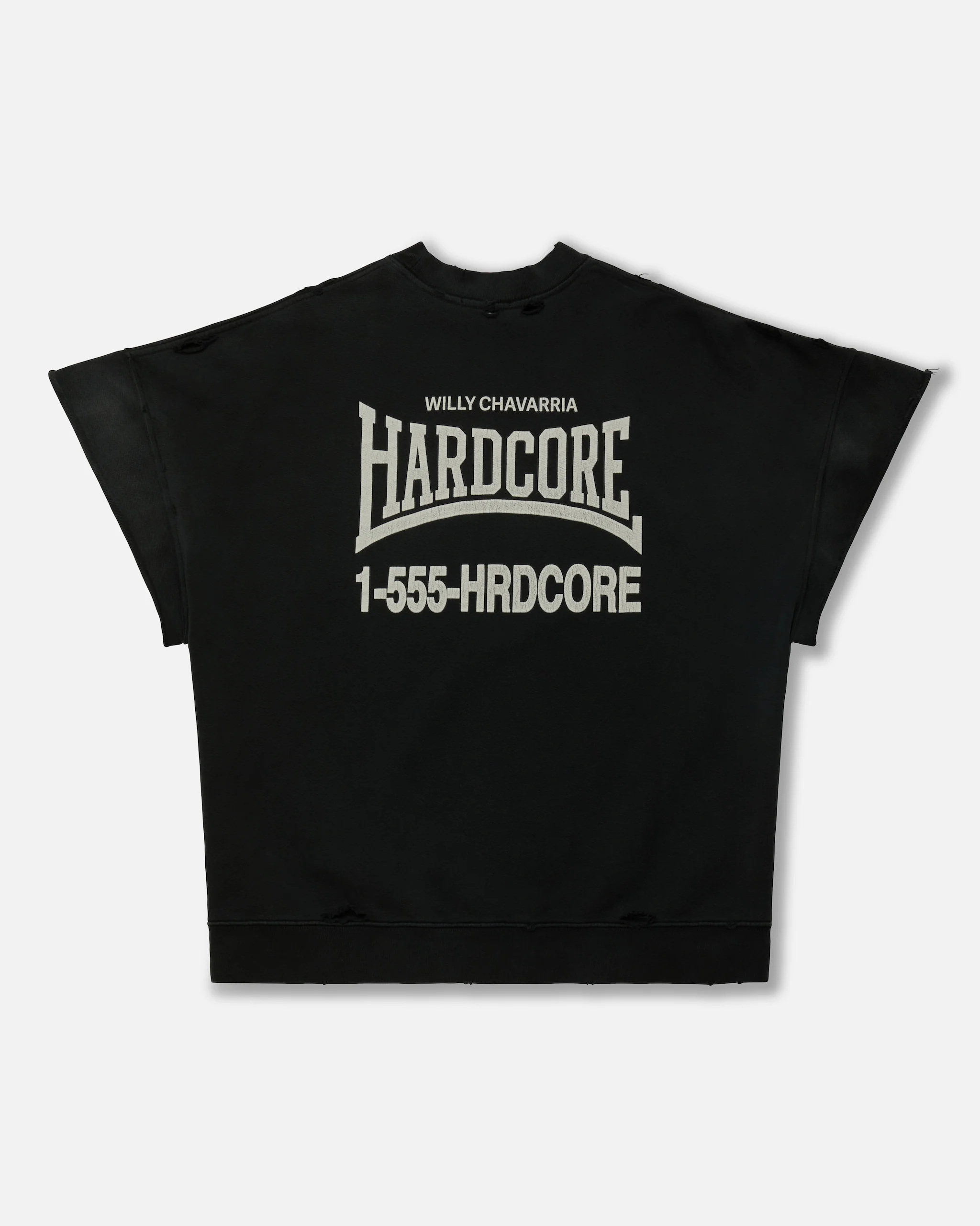 "HARDCORE" - MUSCLE TEE - BLACK BEAUTY - Image 3