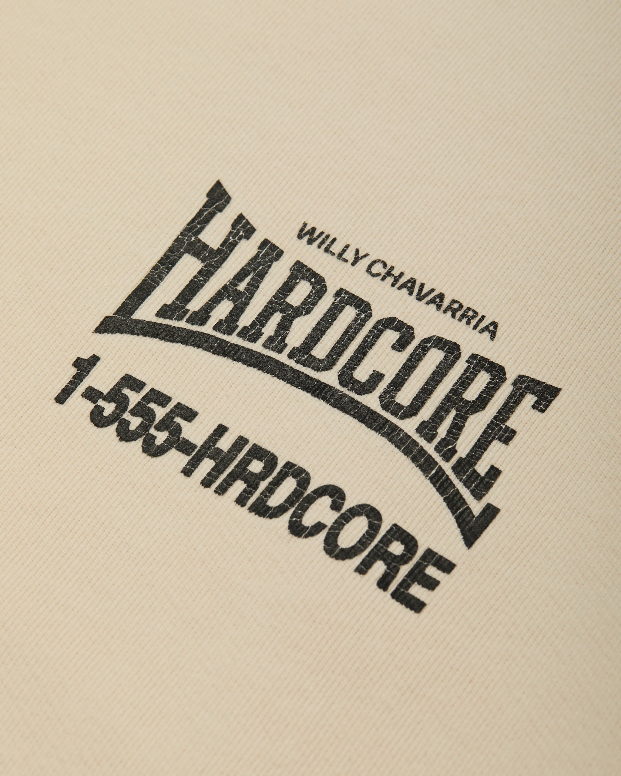 "HARDCORE" - MUSCLE TEE - SNOW WHITE - Image 5