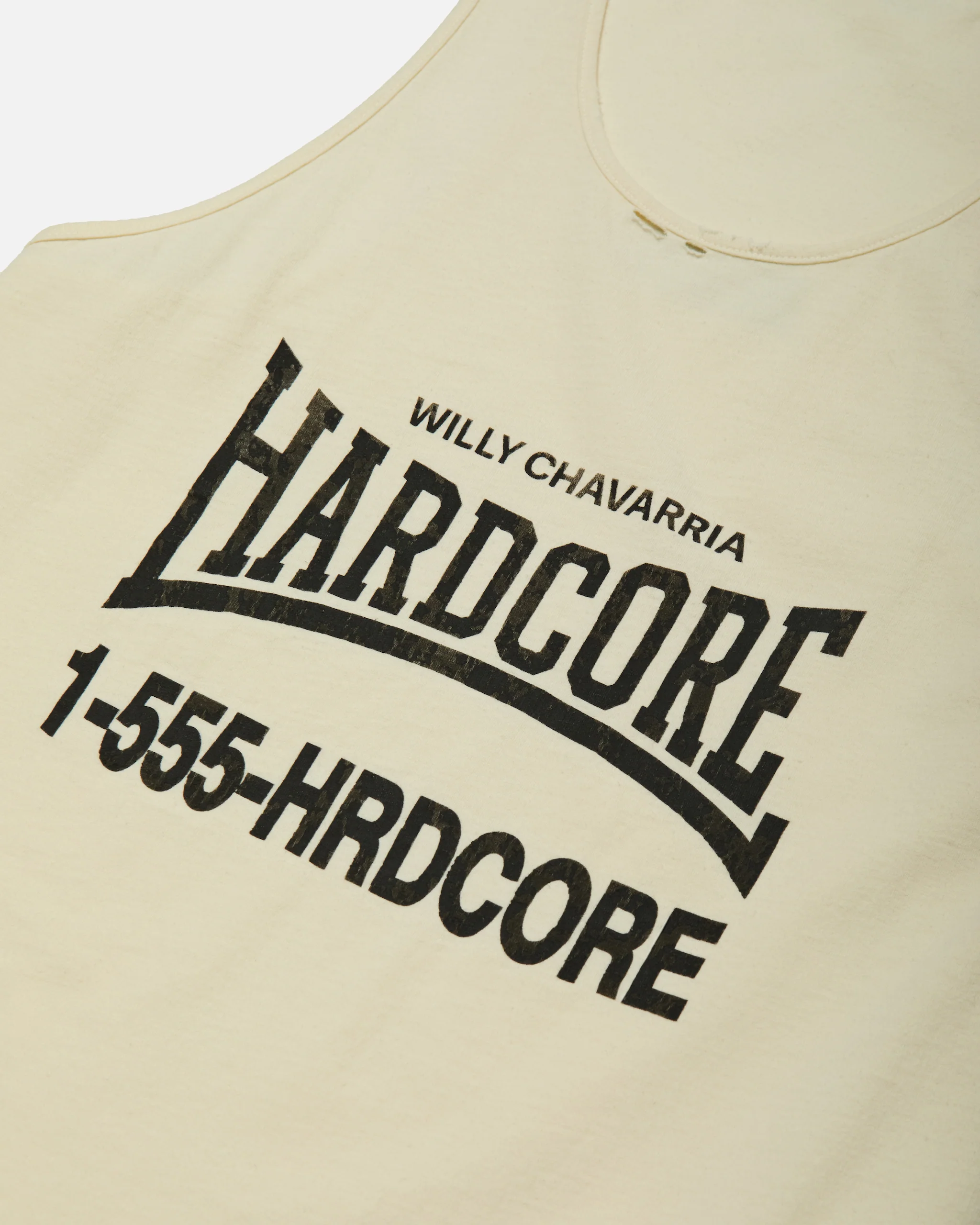 "HARDCORE" WILLY TANK TOP - SNOW WHITE - Image 5