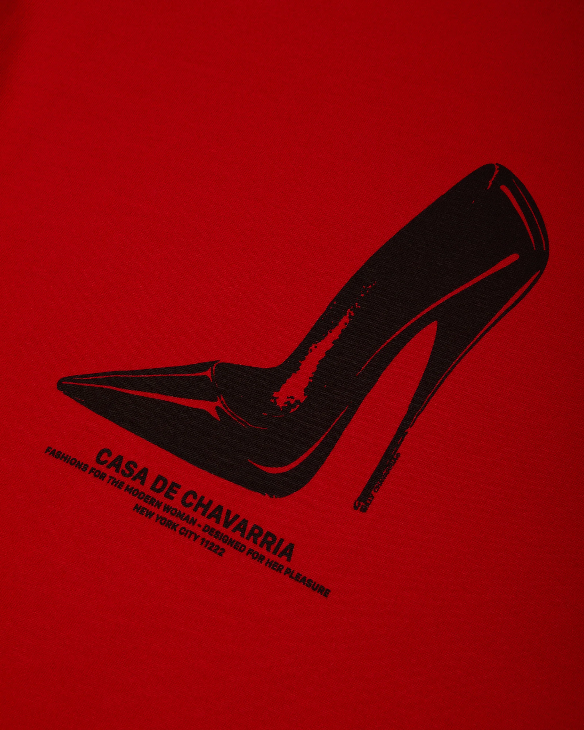 HER PLEASURE STILETTO - T-SHIRT DRESS - RED HOT - Image 6