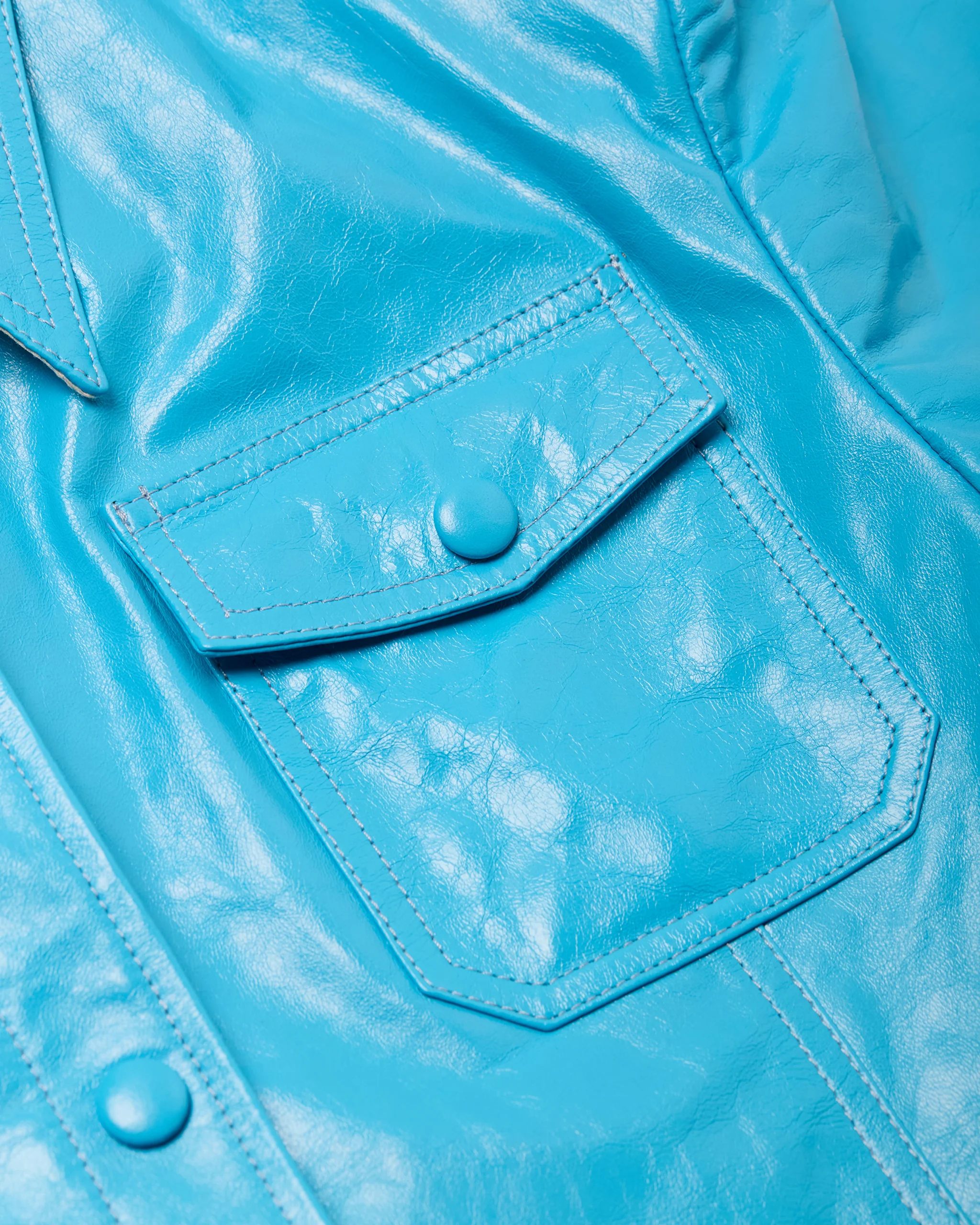 LTHR CHAVELA S/S SHIRT - BOUR. BLUE - Image 4