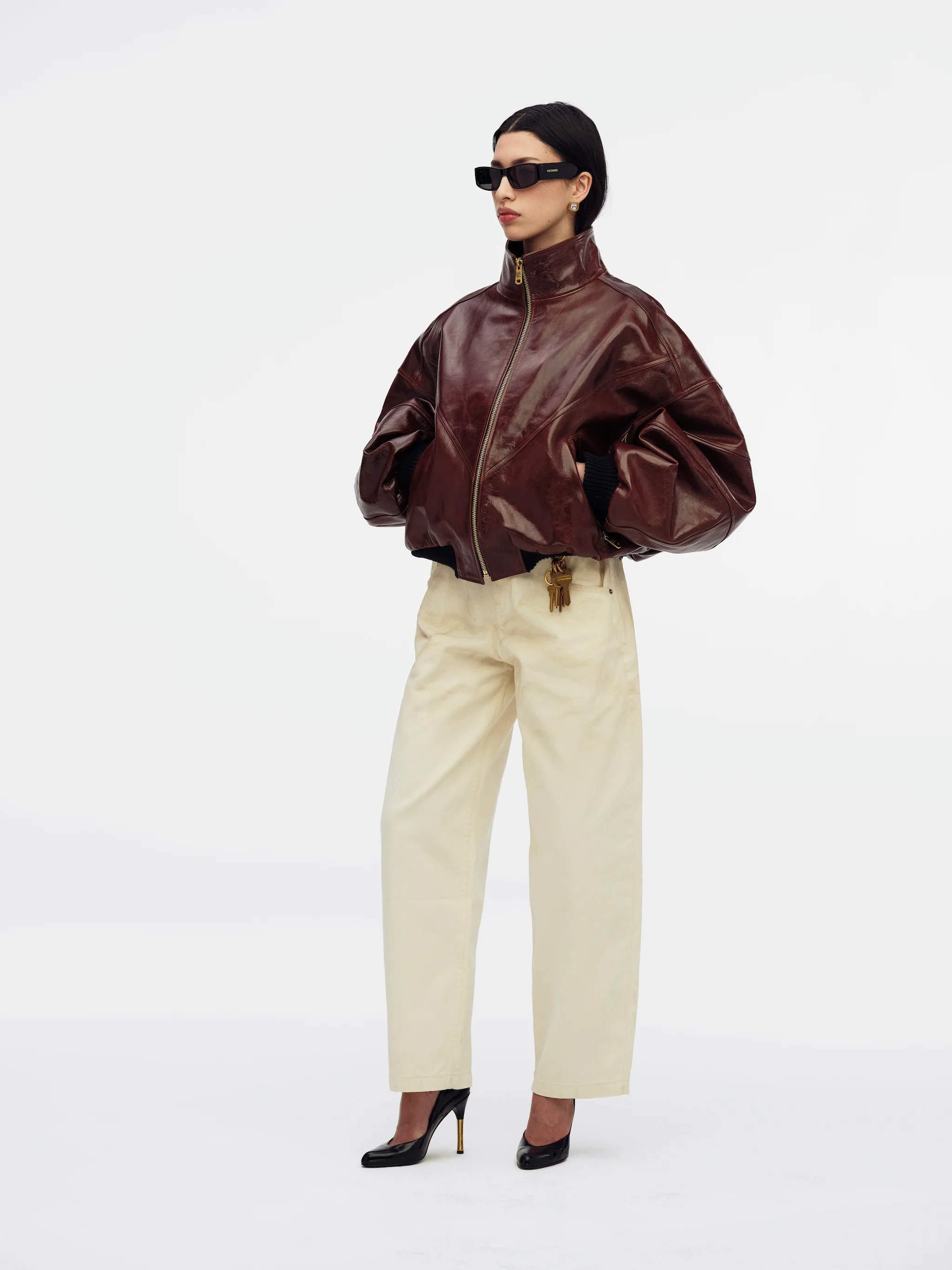 LTHR RUFF RIDER JACKETS - CHOCO - Image 8