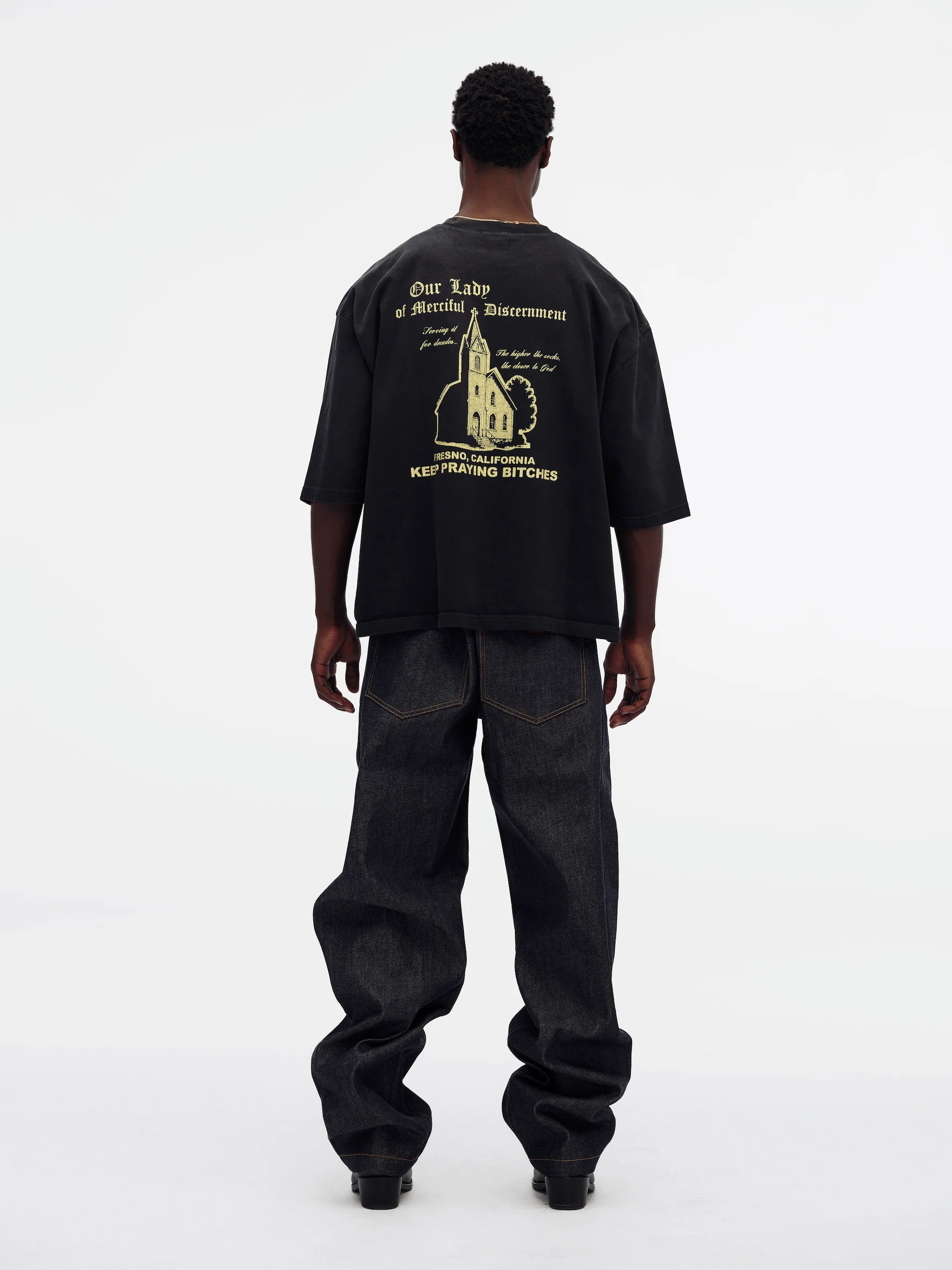 OUR LADY OF DISCERNMENT - BUFFALO TEE - BLACK BEAUTY - Image 4
