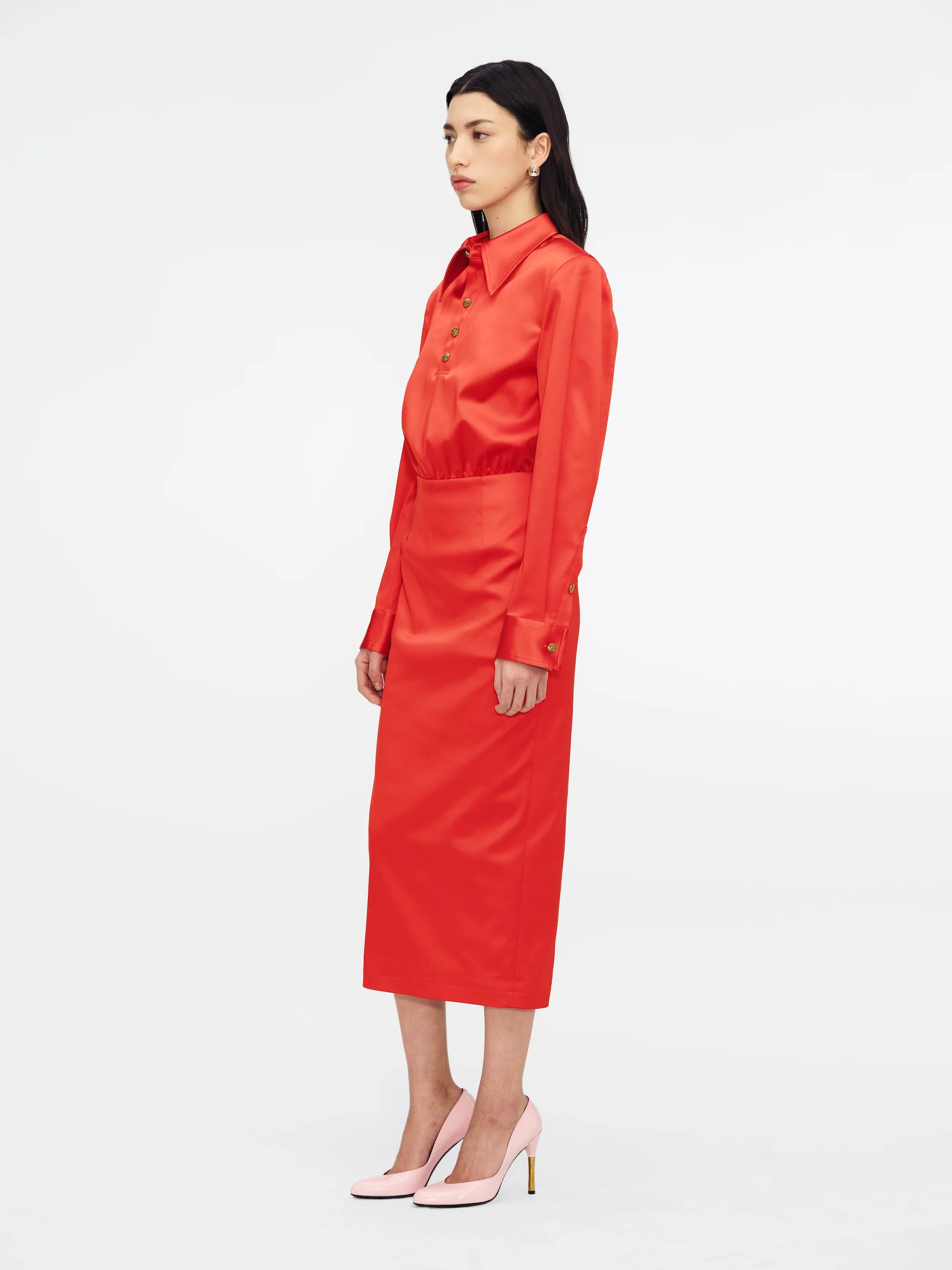 POLO DRESS - RED HOT - Image 4