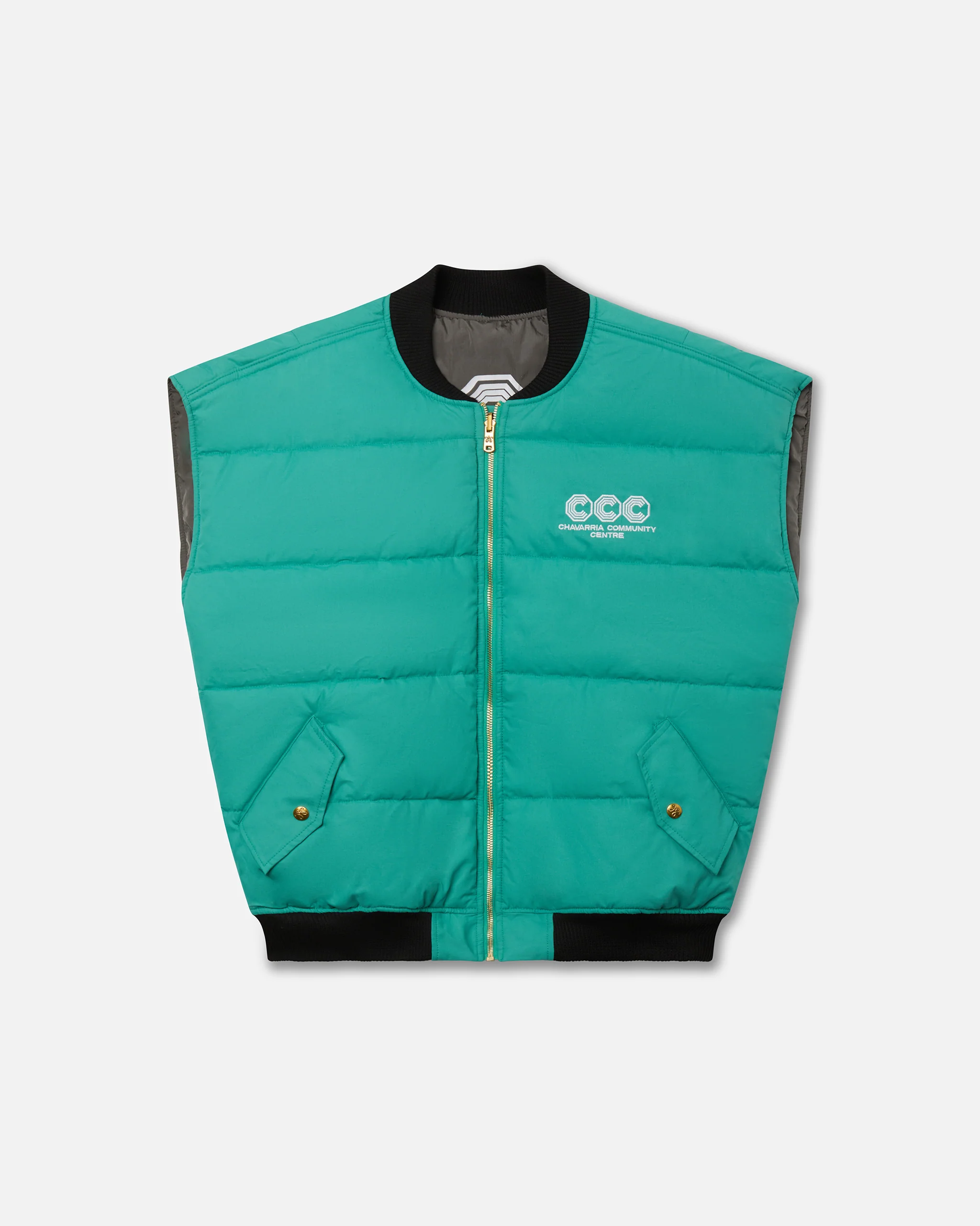 REVERSIBLE VEST - UNI. GRN