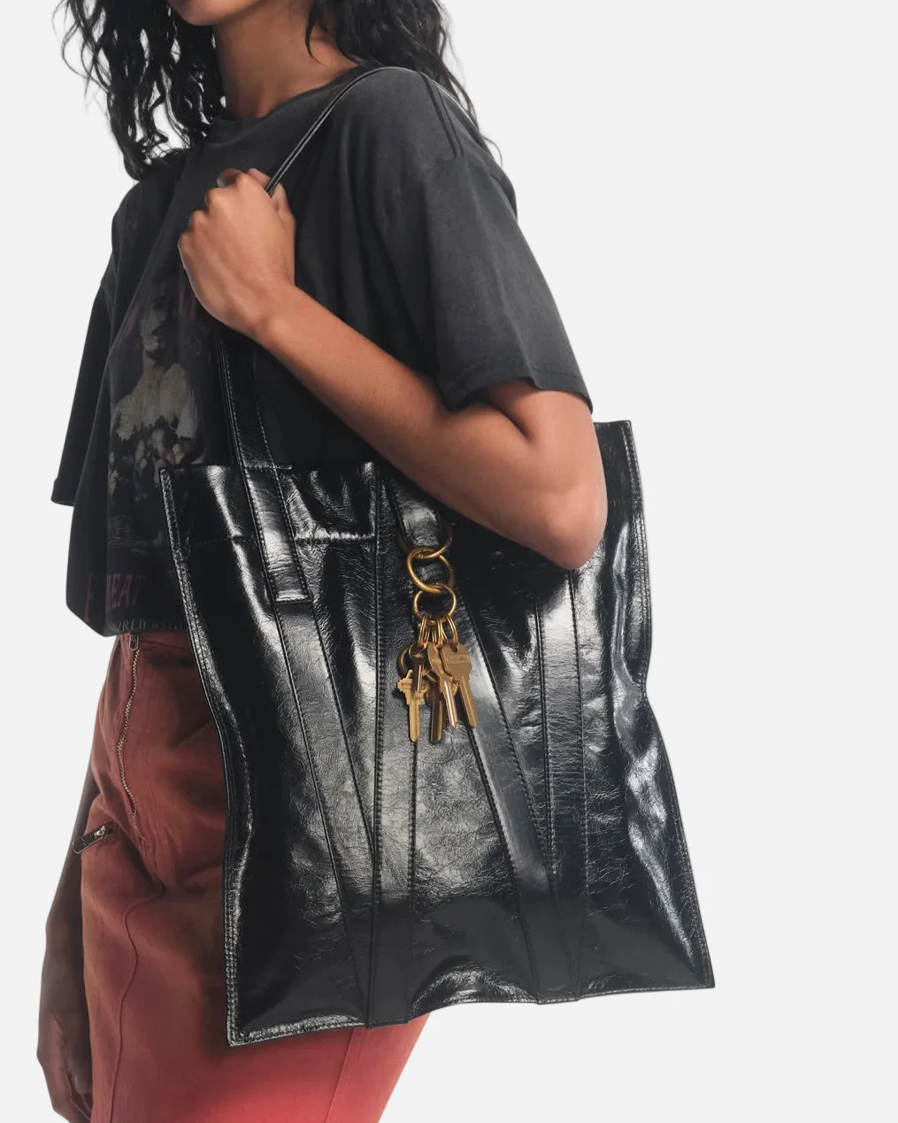 W TOTE BAG - BLACK - Image 5