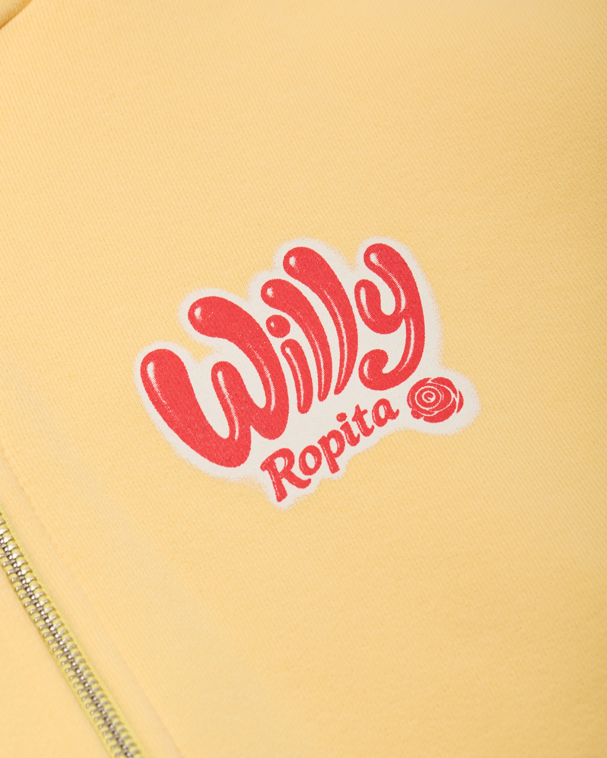 WILLY ROPITA - SHRUNKEN ZIP-THROUGH HOODIE - BTTR - Image 3