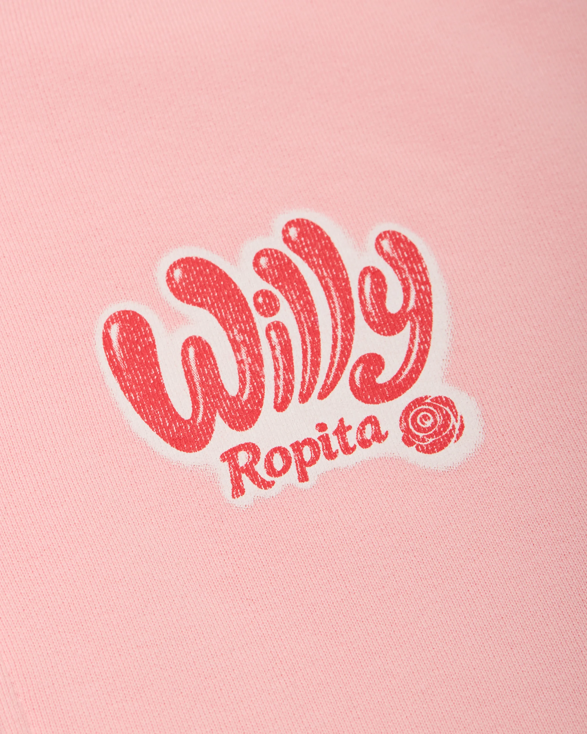 WILLY ROPITA - SHRUNKEN ZIP-THROUGH HOODIE - CHICLE - Image 3